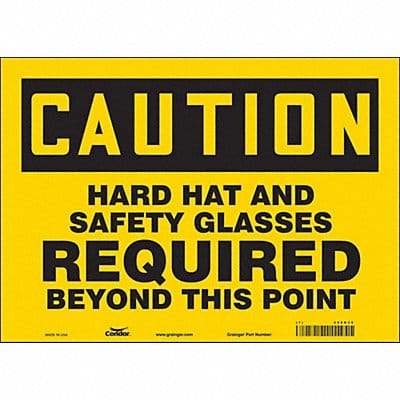 Safety Sign 10 in x 14 in Vinyl
