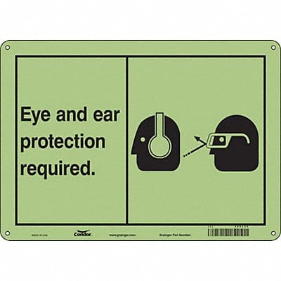 Safety Sign 10 in x 14 in Polyethylene