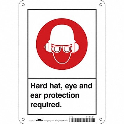 Safety Sign 10 inx7 in Aluminum