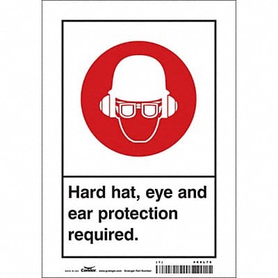 Safety Sign 10 in x 7 in Vinyl