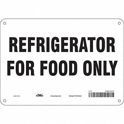 Safety Sign 7 in x 10 in Aluminum