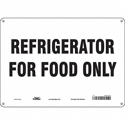 Safety Sign 10 in x 14 in Polyethylene