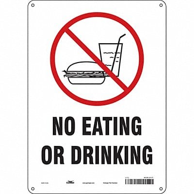 Safety Sign 14 in x 10 in Polyethylene