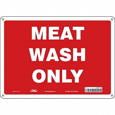 Safety Sign 10 in x 14 in Aluminum