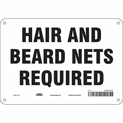 Safety Sign 7 in x 10 in Polyethylene