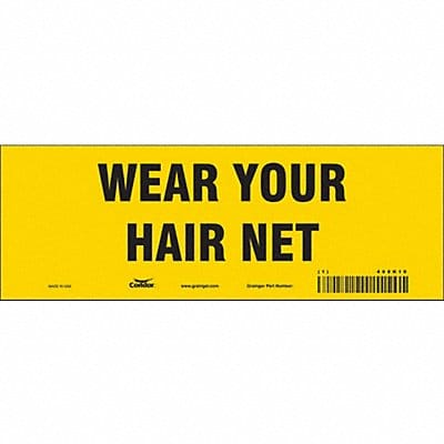 Safety Sign 3 1/2 in x 10 in Vinyl