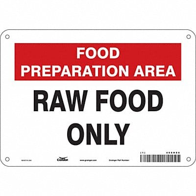 Safety Sign 7 in x 10 in Aluminum