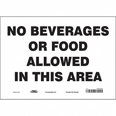 Safety Sign 10 in x 14 in Vinyl