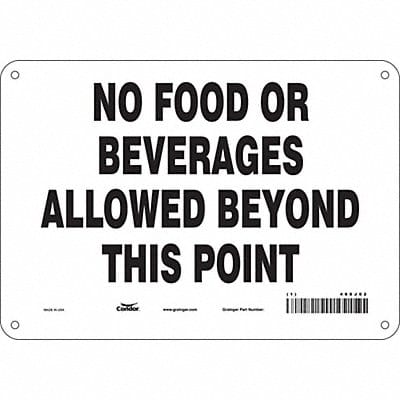 Safety Sign 7 in x 10 in Polyethylene