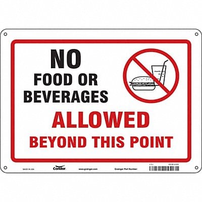 J9848 Safety Sign 10 in x 14 in Polyethylene