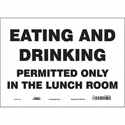 J9849 Safety Sign 10 in x 14 in Vinyl