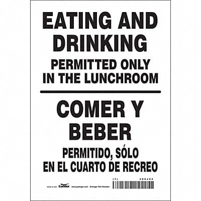 Safety Sign 10 in x 7 in Vinyl