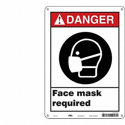 Safety Sign 14 in x 10 in Vinyl