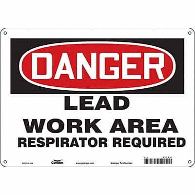 Safety Sign 10 in x 14 in Vinyl