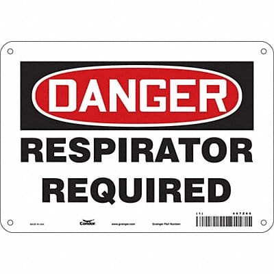 Safety Sign 7 in x 10 in Aluminum