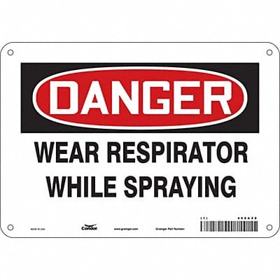 Safety Sign 7 in x 10 in Vinyl