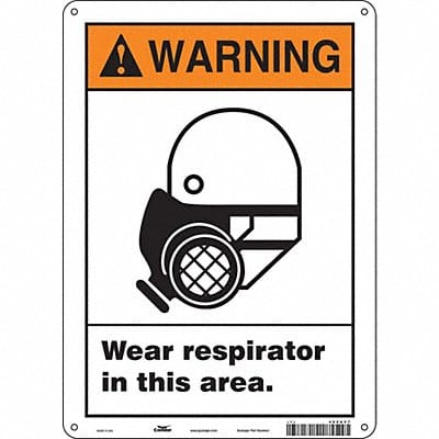 Safety Sign 14 in x 10 in Aluminum