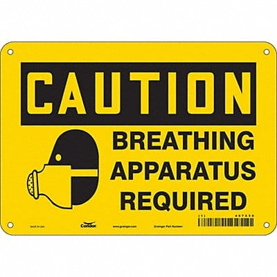 Safety Sign 10 inx14 in Polyethylene