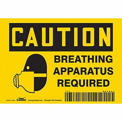 Safety Sign 3.5in x 5in Vinyl