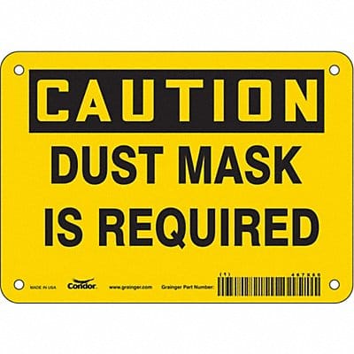 Safety Sign 5 inx7 in Vinyl