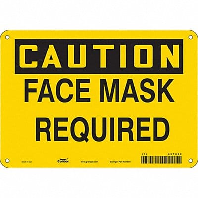 K0486 Safety Sign 7 in x 10 in Aluminum
