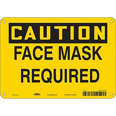 K0486 Safety Sign 7 inx10 in Vinyl