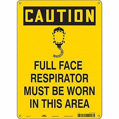 Safety Sign 14 in x 10 in Polyethylene