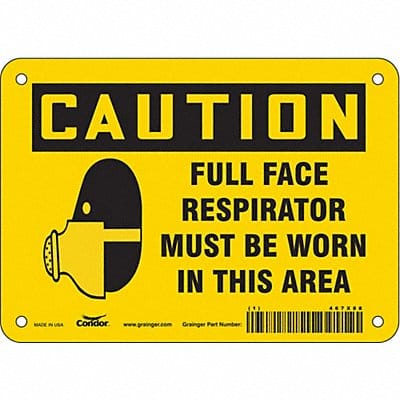Safety Sign 5 inx7 in Vinyl
