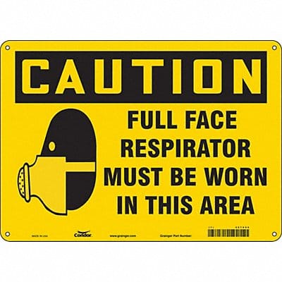 Safety Sign 10 in x 14 in Vinyl