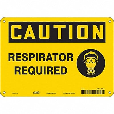 Safety Sign 7 in x 10 in Aluminum