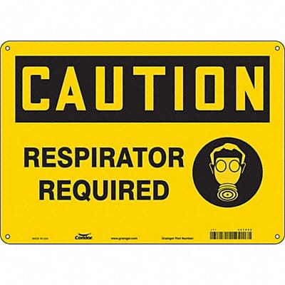 Safety Sign 10 inx14 in Aluminum