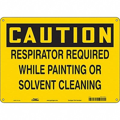 Safety Sign 10 in x 14 in Aluminum