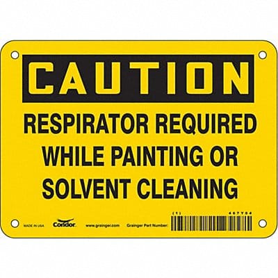 Safety Sign 5 in x 7 in Vinyl