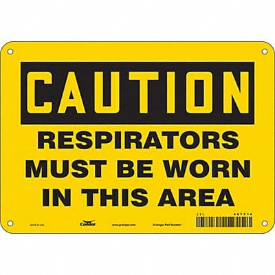 Safety Sign 7 in x 10 in Vinyl