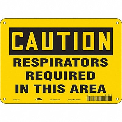 K0492 Safety Sign 7 inx10 in Polyethylene