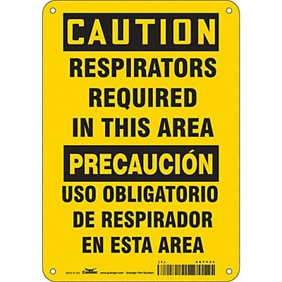 Safety Sign 10 inx7 in Aluminum