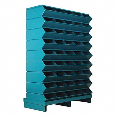 Sectional Bin Unit 45 Blue 52 in H