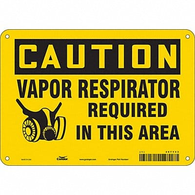 Safety Sign 7 in x 10 in Aluminum
