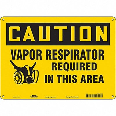 Safety Sign 10 in x 14 in Polyethylene