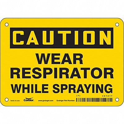 Safety Sign 5 in x 7 in Vinyl