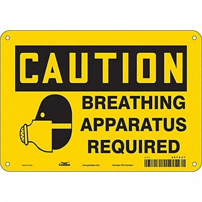 Safety Sign 7 in x 10 in Aluminum