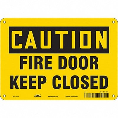 Safety Sign 7 in x 10 in Polyethylene