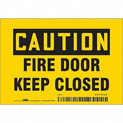Safety Sign 3 1/2 in x 5 in Vinyl