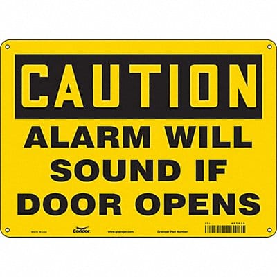 Safety Sign 10 in x 14 in Aluminum