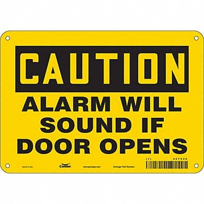 Safety Sign 7 in x 10 in Polyethylene