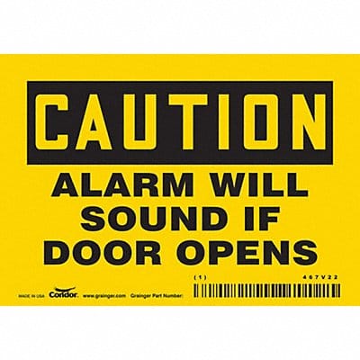 Safety Sign 3 1/2 in x 5 in Vinyl