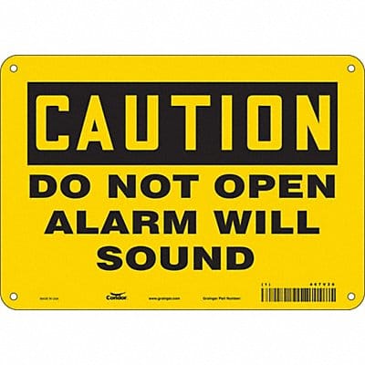 Safety Sign 7 in x 10 in Aluminum