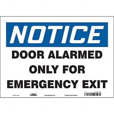 Safety Sign 10 in x 14 in Vinyl