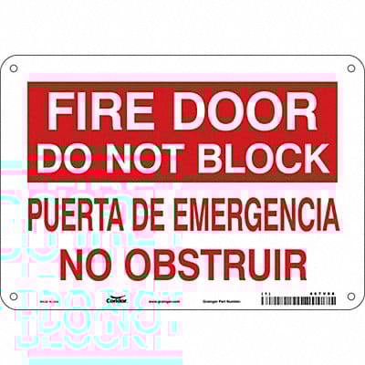 Safety Sign 7 in x 10 in Aluminum
