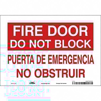 Safety Sign 7 in x 10 in Vinyl